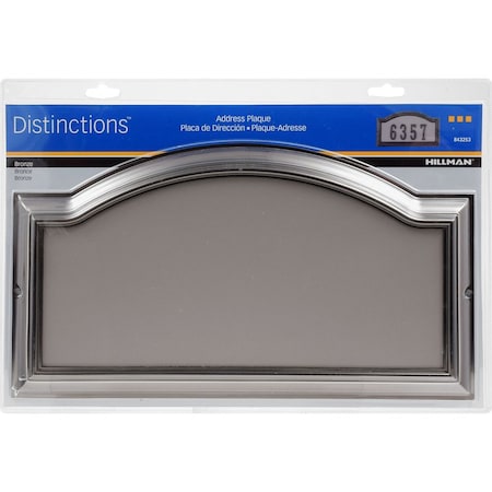 Hillman HILLMAN Distinctions Gloss Die-Cast Zinc Rectangle Address Plate, PK3 843253